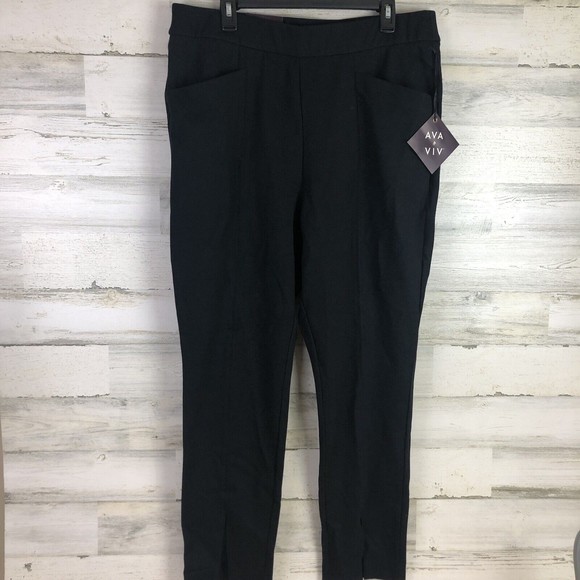 Ava & Viv Pants - NWT Ava & Viv Black Stretch High Rise Pull-On Skinny Dress Pants Women’s 1X
